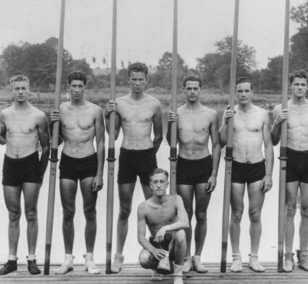 The University of Washington eight-oared rowing crew that represented the United States in rowing at the 1936 Summer Olympics – Men's eight in Berlin.