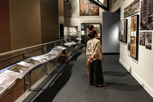 Visitors enjoy the True Northwest Exhibit at MOHAI.