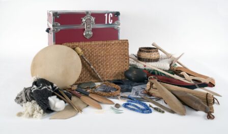 Contents of the Coast Salish Culture Portable Museum Trunk