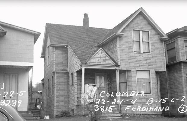 An exterior view of the Peirson House in Seattle, WA.