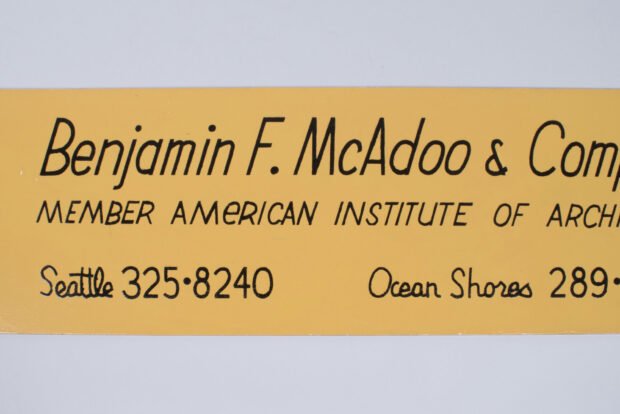 Architectural business sign for 