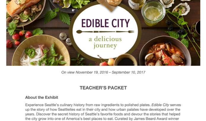 MOHAI Edible City Teacher Packet Cover