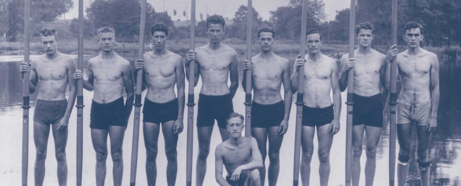 The University of Washington eight-oared rowing crew that represented the United States in rowing at the 1936 Summer Olympics – Men's eight in Berlin.