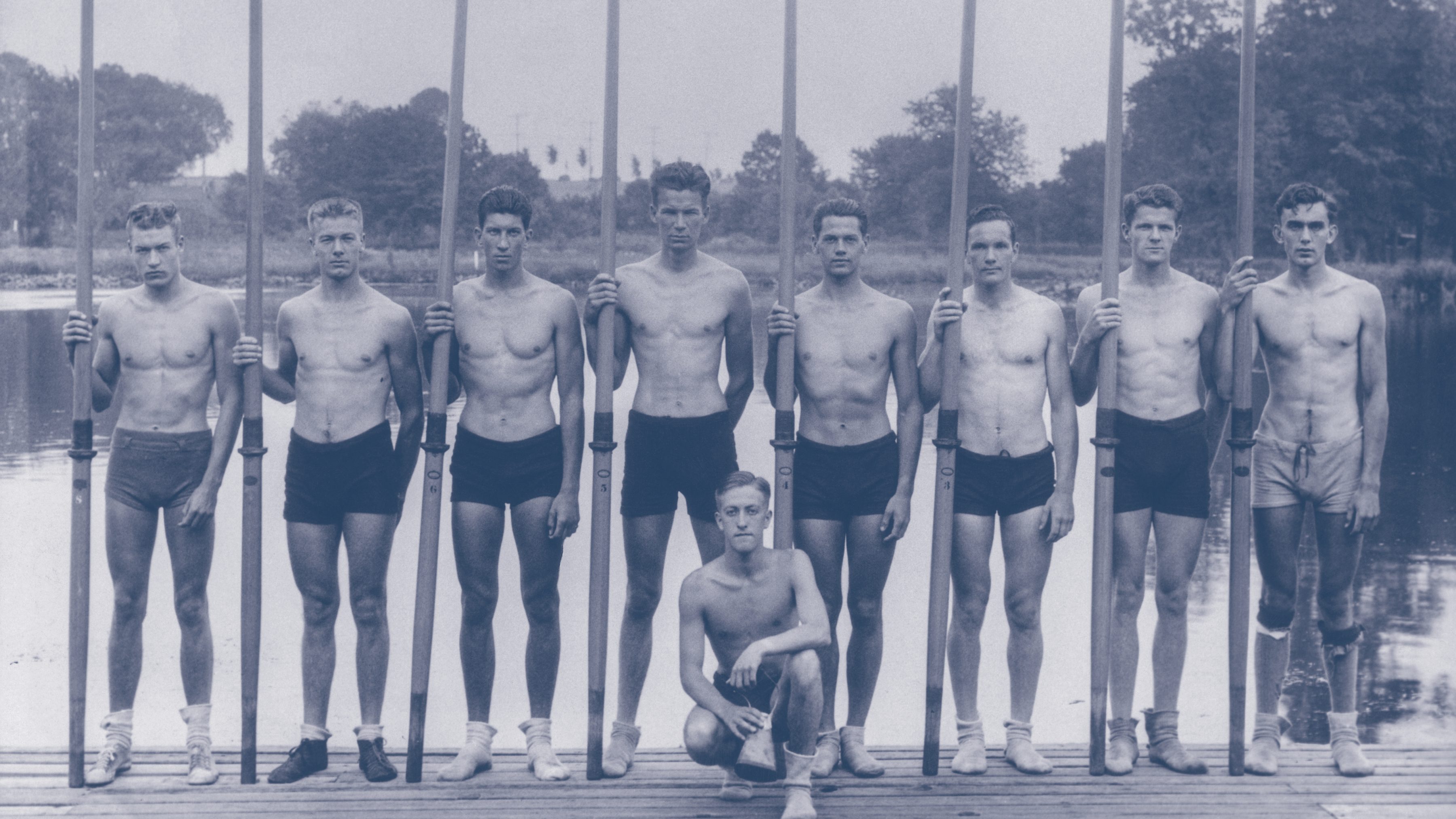 The University of Washington eight-oared rowing crew that represented the United States in rowing at the 1936 Summer Olympics – Men's eight in Berlin.