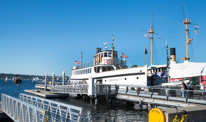 SS Virginia V docked.