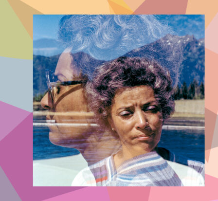 Double exposure of Izzy Smith, around 1970.