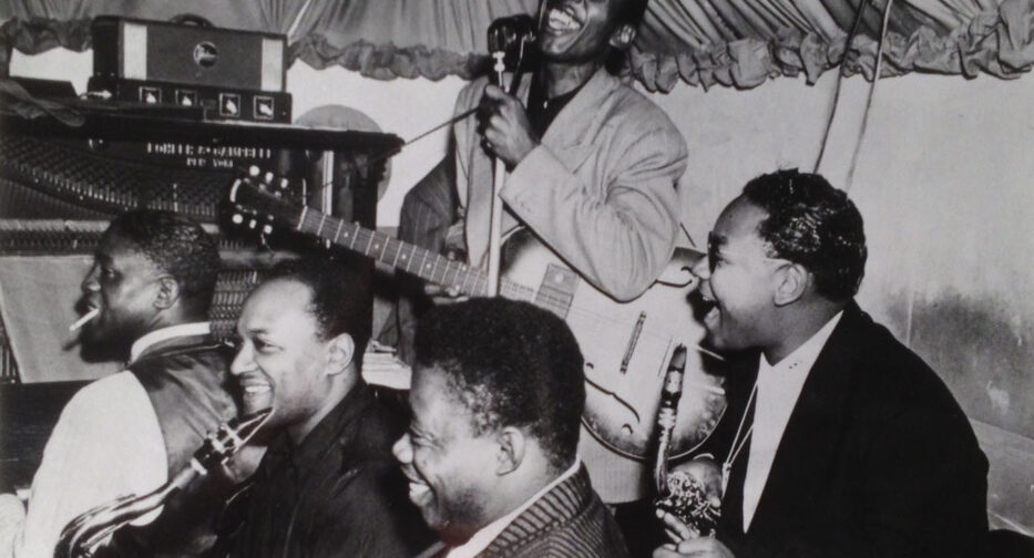 Seattle vocalist Clarence Smith sings the blues with the Leon Vaughan Band, 1948