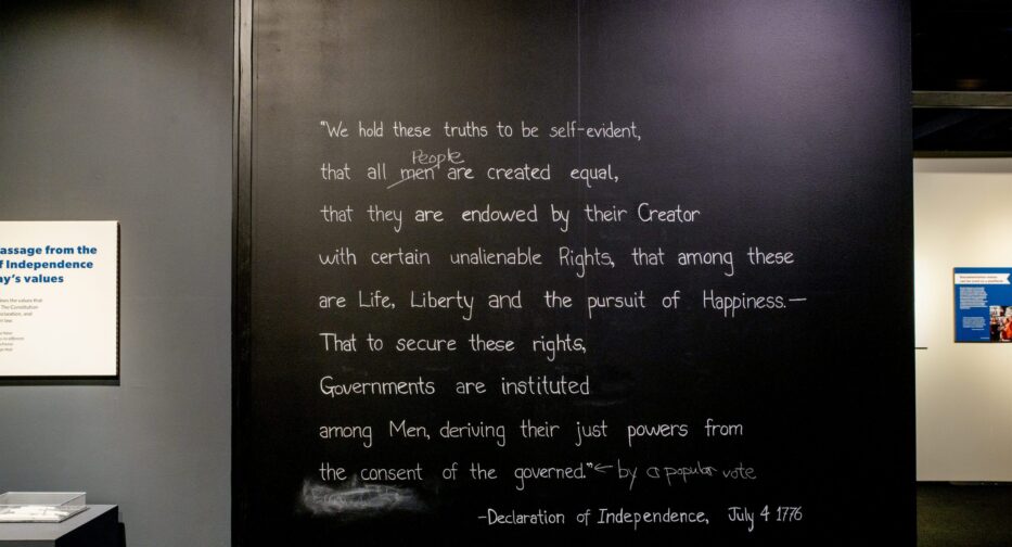 Excerpt from the Declaration of Independence (