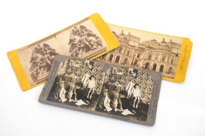 Three Stereoscopic slides from the Universal Photo Art Company.