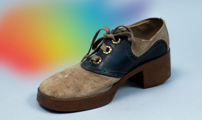 Platform shoes purchased from "Blue Beards" retail clothing store on the Ave in the University District