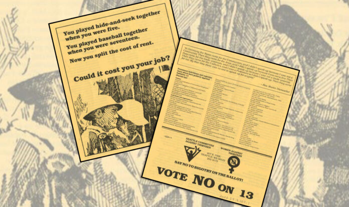 Borchure promoting a vote of "No" on Initiative 13 in 1978.
