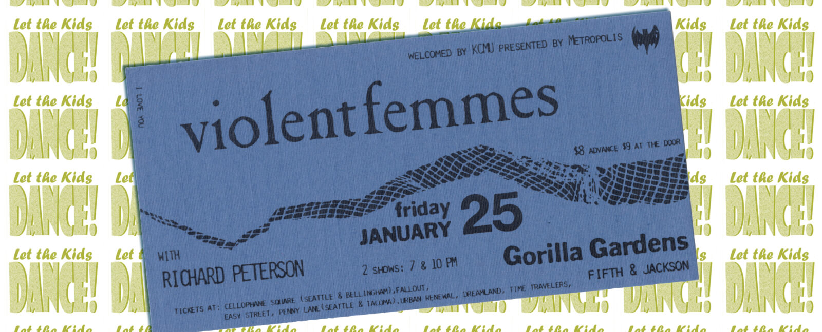 Violent Femmes concert ticket.
