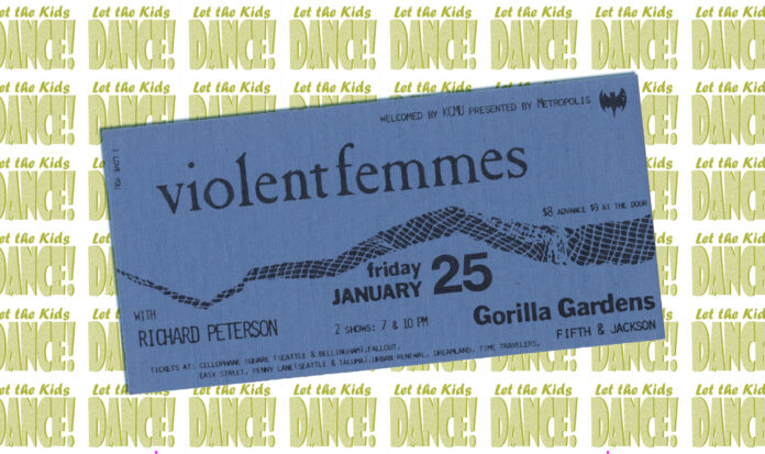 Violent Femmes concert ticket.