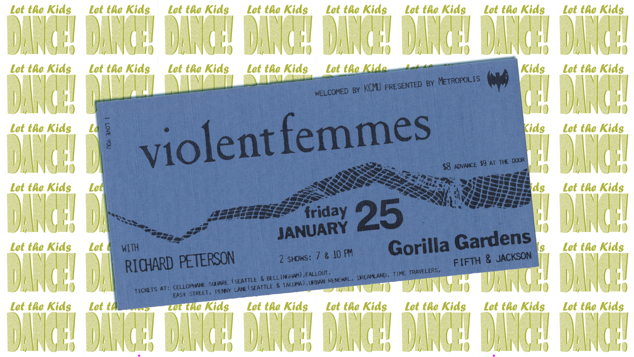 Violent Femmes concert ticket.