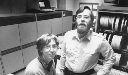 Bill Gates and Paul Allen during the early years at Microsoft.