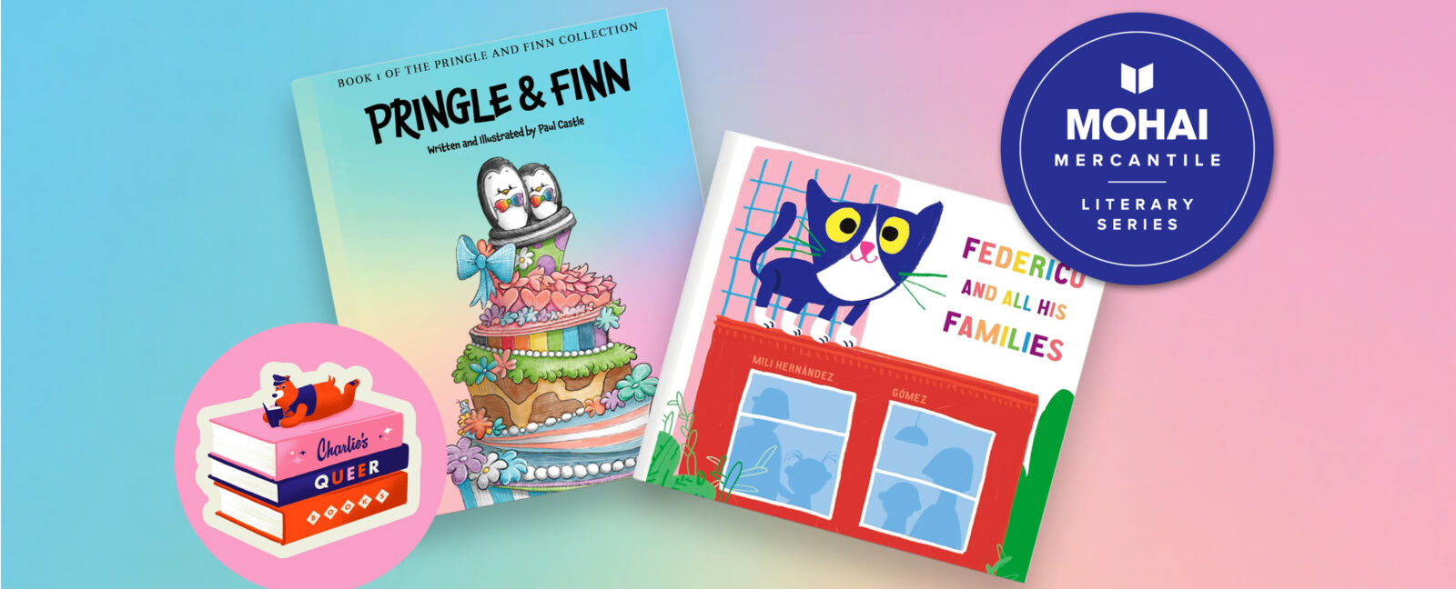 The book covers for "Pringle & Finn" and "Federico and all his Families".