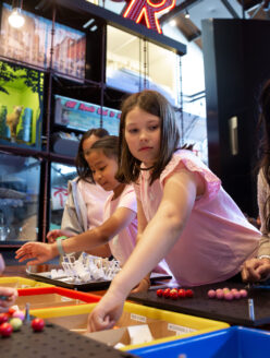 Children engaging with Idea Lab at MOHAI in downtown Seattle, WA.