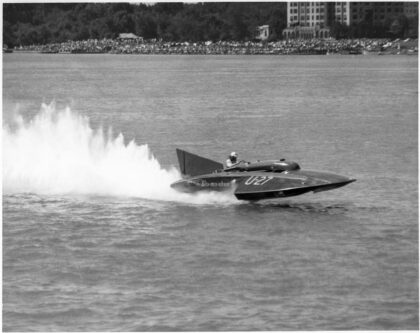 Hydroplane Slo-Mo-Shun IV on Lake Washington, 1950.