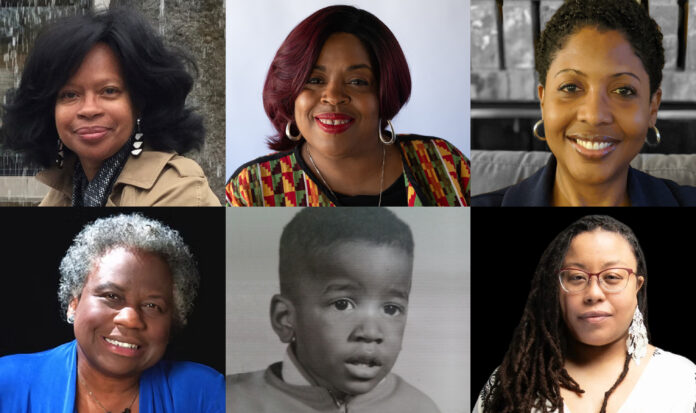 A collage of six individuals.