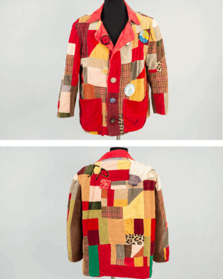 Patchwork jacket with a collar belonging to J.P. Patches