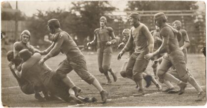 UW vs Oregon Agricultural football game at Denny field, Seattle, November 24, 1910.