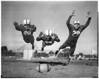 Ballard High School football players, Seattle, September 1954