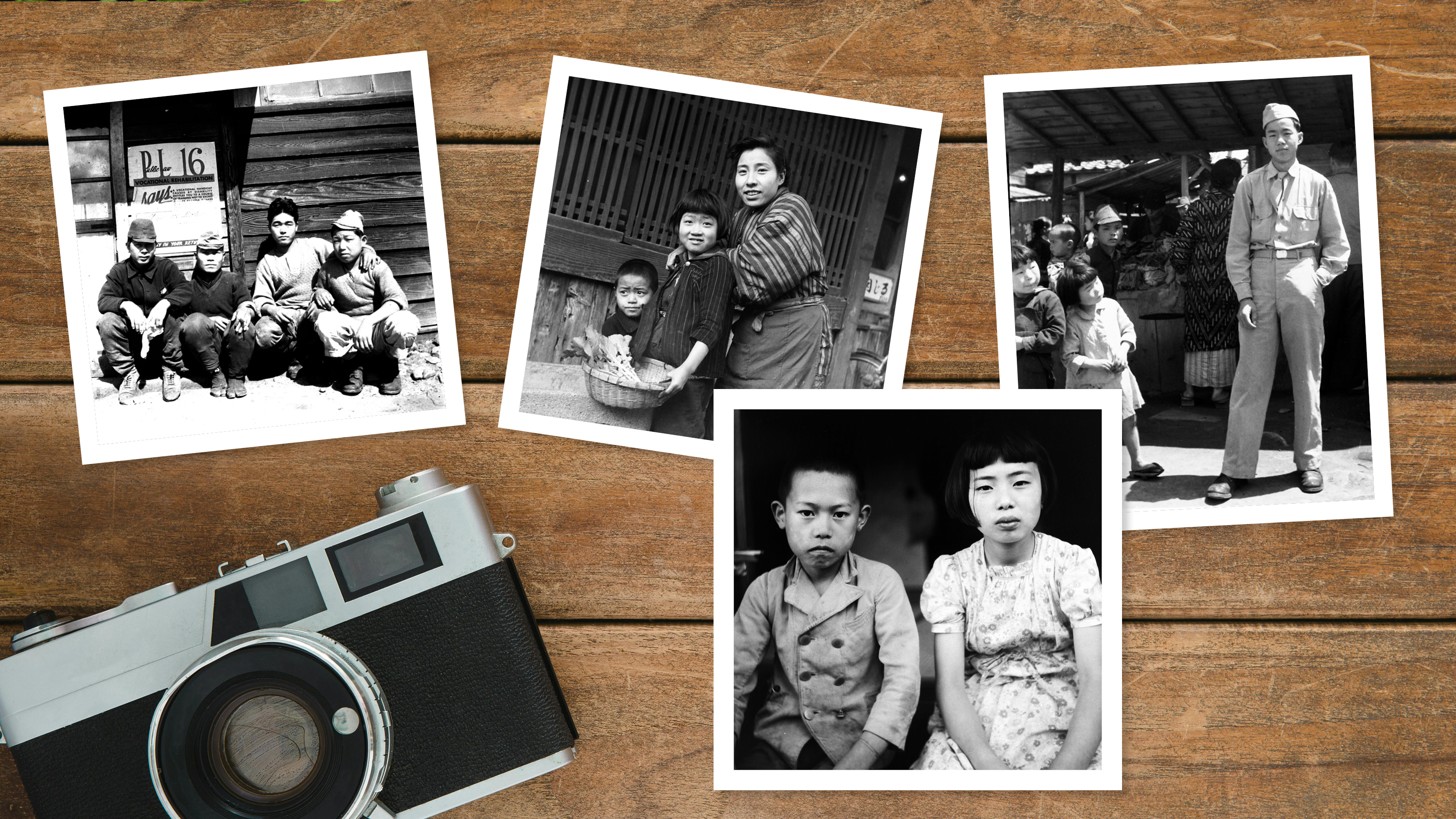 A montage of photos from photographer, Curtis Wong showing daily Asian life.